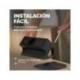 REGLETA FELLOWES SOBREMESA 1 TOMA + USB A + USB C COLOR NEGRO