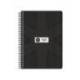 AGENDA ESCOLAR ANTARTIK 26-27 ESPIRAL PACK AND GO DIA PAGINA A5+ BILINGUE 80G PAPEL FSC NEGRO