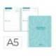 AGENDA ESCOLAR LIDERPAPEL 26-27 ESPIRAL CLASSIC 2 DIAS PAGINA A5 BILINGUE 70G PAPEL FSC AZUL TURQUESA