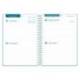 AGENDA ESCOLAR LIDERPAPEL 26-27 ESPIRAL CLASSIC 2 DIAS PAGINA A5 BILINGUE 70G PAPEL FSC AZUL TURQUESA
