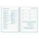 AGENDA ESCOLAR LIDERPAPEL 26-27 ESPIRAL CLASSIC 2 DIAS PAGINA A5 BILINGUE 70G PAPEL FSC AZUL TURQUESA