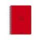 AGENDA ESCOLAR LIDERPAPEL 26-27 ESPIRAL BASIC 2 DIAS PAGINA A5 BILINGUE 70G PAPEL FSC ROJO