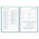 AGENDA ESCOLAR LIDERPAPEL 26-27 ESPIRAL BASIC SEMANA VISTA A5 BILINGUE 70G PAPEL FSC AZUL MARINO