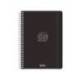 AGENDA ESCOLAR LIDERPAPEL 26-27 ESPIRAL BASIC SEMANA VISTA A5 BILINGUE 70G PAPEL FSC NEGRO