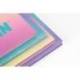 CUADERNO ESPIRAL MILAN COLECCION SUNSET DIN A4 TAPA DURA 90 HOJAS 95 GR CUADRICULA 5 MM LILA