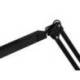 LAMPARA DE ESCRITORIO Q-CONNECT RIGEL LED 8W 320 LM ALUMINIO CON PINZA BRAZO DOBLE3 ARTICULACIONES COLOR NEGRO