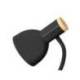 LAMPARA DE ESCRITORIO Q-CONNECT ORION METALICA CON DETALLES DE MADERA BRAZO FLEXIBLE COLOR NEGRO