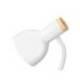 LAMPARA DE ESCRITORIO Q-CONNECT ORION METALICA CON DETALLES DE MADERA BRAZO FLEXIBLE COLOR BLANCO