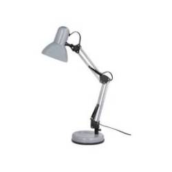 LAMPARA DE ESCRITORIO Q-CONNECT POLARIS METALICA CONINTERRUPTOR BRAZO DOBLE 3 ARTICULACIONES COLOR PLATA