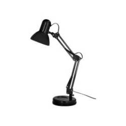 LAMPARA DE ESCRITORIO Q-CONNECT POLARIS METALICA CONINTERRUPTOR BRAZO DOBLE 3 ARTICULACIONES COLOR NEGRO