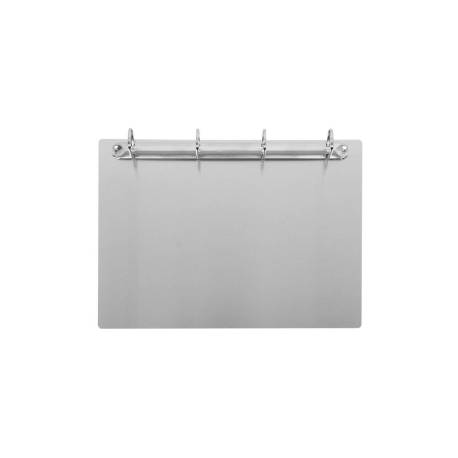 SOPORTE METALICO MAGNETICO DJOIS ALUMINIO 4 ANILLAS 30 MM DIN A4 HORIZONTAL