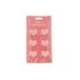 PINZA DE PLASTICO IMAGINOVO CORAZONES 45X40X30MM EN BLISTER DE 6 UNIDADES