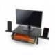 SOPORTE Q-CONNECT PARA MONITOR METALICO REGULABLE EN ALTURA CON CAJON Y DOS SOPORTES PARA MOVIL