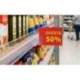 SOPORTE PORTAPRECIOS Q-CONNECT CURVO CLIP DE GRAN AGARRE Y AJUSTABLE PARA ESTANTERIA ETIQUETA 26X22 MM