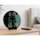 RELOJ Q-CONNECT DIGITAL DE PARED DIGITAL CON ALARMA REDONDO 27 CM