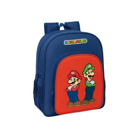 MOCHILA ESCOLAR 305 SAFTA CON CARRO EVOLUTION SUPER MARIO MAMMA MIA 420X320X150 MM