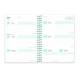 AGENDA ESCOLAR LIDERPAPEL 26-27 ESPIRAL FLOWERS SEMANA VISTA A6+ BILINGUE 80G PAPEL FSC BLANCO