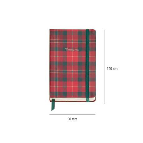 CUADERNO COSIDO MIQULERIUS LENNOX HIGHLAND DAYS LOGBOOK 90X140 MM LISO 100 HOJAS MARFIL
