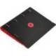CARPETA CON RECAMBIO ANTARTIK A4 CUADRO 5MM FOAM 4 ANILLAS 35MM MIXTAS BICOLOR NEGRO ROJO