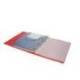 CARPETA CON RECAMBIO ANTARTIK A4 CUADRO 5MM FOAM 4 ANILLAS 35MM MIXTAS BICOLOR NEGRO ROJO