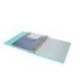 CARPETA CON RECAMBIO ANTARTIK A4 CUADRO 5MM FOAM 4 ANILLAS 35MM MIXTAS BICOLOR NEGRO MENTA