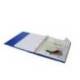 CARPETA CON RECAMBIO ANTARTIK A4 CUADRO 5MM FOAM 4 ANILLAS 35MM MIXTAS COLOR AZUL