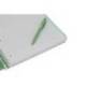 CUADERNO ESPIRAL ANTARTIK MICRO A4 TAPA FOAM 120H 90GR CUADRO 5MM 5 BANDAS 4 TALADROS COLOR VERDE MATCHA