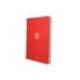 CUADERNO ESPIRAL ANTARTIK MICRO A4 TAPA FOAM 120H 90GR CUADRO 5MM 5 BANDAS 4 TALADROS COLOR ROJO