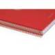 CUADERNO ESPIRAL ANTARTIK MICRO A4 TAPA FOAM 120H 90GR CUADRO 5MM 5 BANDAS 4 TALADROS COLOR ROJO