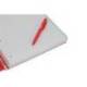 CUADERNO ESPIRAL ANTARTIK MICRO A4 TAPA FOAM 120H 90GR CUADRO 5MM 5 BANDAS 4 TALADROS COLOR ROJO