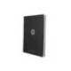 CUADERNO ESPIRAL ANTARTIK MICRO A4 TAPA FOAM 120H 90GR CUADRO 5MM 5 BANDAS 4 TALADROS COLOR NEGRO