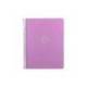 CUADERNO ESPIRAL ANTARTIK MICRO A4 TAPA FOAM 120H 90GR CUADRO 5MM 5 BANDAS 4 TALADROS COLOR LAVANDA