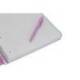CUADERNO ESPIRAL ANTARTIK MICRO A4 TAPA FOAM 120H 90GR CUADRO 5MM 5 BANDAS 4 TALADROS COLOR LAVANDA