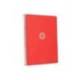 CUADERNO ESPIRAL ANTARTIK A4 TAPA FOAM 80H 90GR CUADRO 4MM CON MARGEN COLOR ROJO