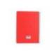 CUADERNO ESPIRAL ANTARTIK A4 TAPA FOAM 80H 90GR CUADRO 4MM CON MARGEN COLOR ROJO
