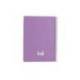 CUADERNO ESPIRAL ANTARTIK A4 TAPA FOAM 80H 90GR CUADRO 4MM CON MARGEN COLOR LAVANDA