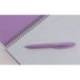 CUADERNO ESPIRAL ANTARTIK A4 TAPA FOAM 80H 90GR CUADRO 4MM CON MARGEN COLOR LAVANDA