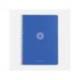 CUADERNO ESPIRAL ANTARTIK A4 TAPA FOAM 80H 90GR CUADRO 4MM CON MARGEN COLOR AZUL