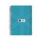 AGENDA ESCOLAR ANTARTIK 26-27 ESPIRAL PACK AND GO DIA PAGINAA5+ BILINGÜE 80G PAPEL FSC TURQUESA