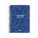AGENDA ESCOLAR LIDERPAPEL 26-27 ESPIRAL CLASSIC DIA PAGINA A5 BILINGUE 70G PAPEL FSC AZUL MARINO