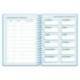 AGENDA ESCOLAR LIDERPAPEL 26-27 ESPIRAL CLASSIC SEMANA VISTA A5 BILINGUE 70G PAPEL FSC AZUL