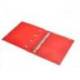 CARPETA 4 ANILLAS DE 35 MM MIXTAS ANTARTIK A4 FOAM BICOLOR NEGRO ROJO