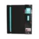 CARPETA 4 ANILLAS DE 35 MM MIXTAS ANTARTIK A4 FOAM BICOLOR NEGRO MENTA