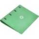 CARPETA 4 ANILLAS DE 35 MM MIXTAS ANTARTIK A4 FOAM COLOR VERDE MATCHA