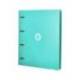 CARPETA 4 ANILLAS DE 35 MM MIXTAS ANTARTIK A4 FOAM COLOR MENTA
