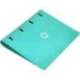 CARPETA 4 ANILLAS DE 35 MM MIXTAS ANTARTIK A4 FOAM COLOR MENTA