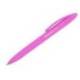 BOLIGRAFO LIDERPAPEL PUNTA 1 MM RETRACTIL CON CLIP ACABADO SOFT TOUCH TINTA AZUL CUERPO ROSA