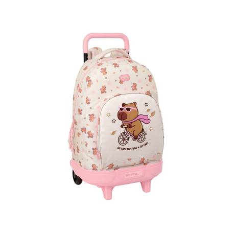 MOCHILA GRANDE CON RUEDAS COMPACT EXTRAIBLE SAFTA CAPIBARA 450X330X220 MM