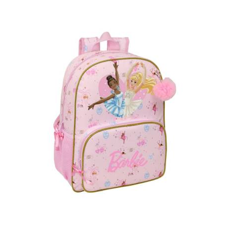 MOCHILA ESCOLAR ADAPTABLE A CARRO SAFTA BARBIE BALLET 420X330X140 MM