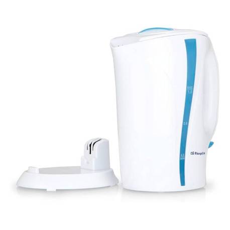 HERVIDOR DE AGUA ORBEGOZO 900W CAPACIDAD 1 LITRO COLOR BLANCO